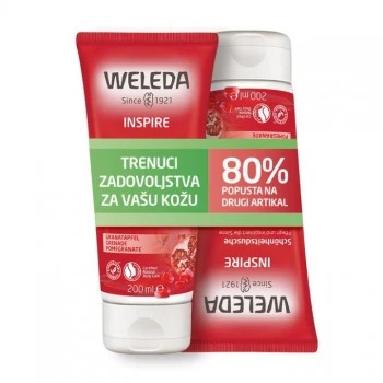 WELEDA PROMO 80% GEL ZA TUŠIRANJE NAR 2x200ML