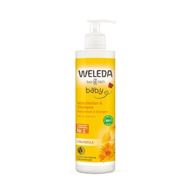 WELEDA BABY ŠAMPON I GEL ZA TUŠIRANJE NEVEN 400ML