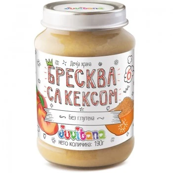 JUVITANA KAŠICA OD BRESKVE I KEKSA190G