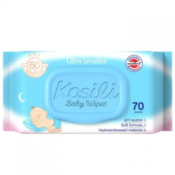 KOSILI VLAŽNE MARAMICE 70 KOMADA SENSITIV PLAVE 