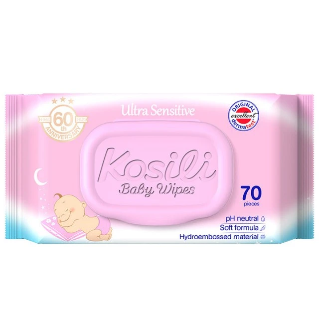 KOSILI VLAŽNE MARAMICE 70 KOMADA SENSITIV ROZE