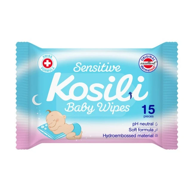 KOSILI VLAŽNE MARAMICE 15 KOMADA SENSITIV PLAVE