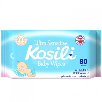 KOSILI VLAŽNE MARAMICE 80 KOMADA SENSITIV PLAVE 