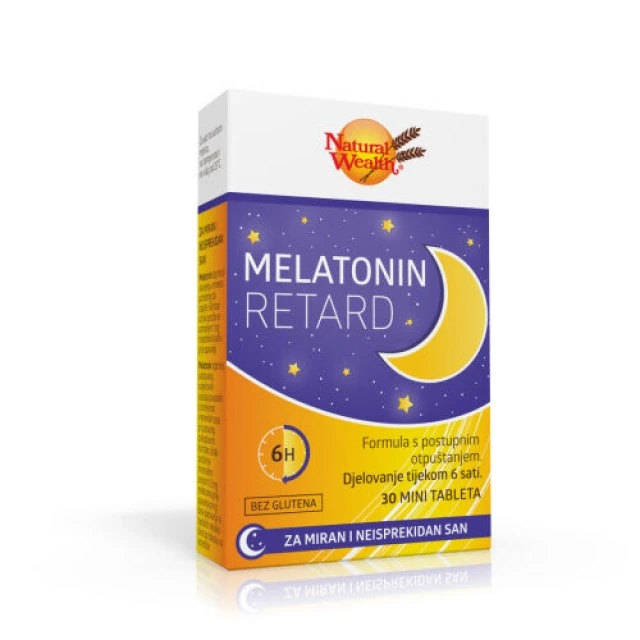 NATURAL WEALTH MELATONIN RETARD 30 TABLETA