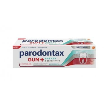PARODONTAX GUM+ BREATH & SENSITIVITY WHITENING PASTA ZA ZUBE 75ML