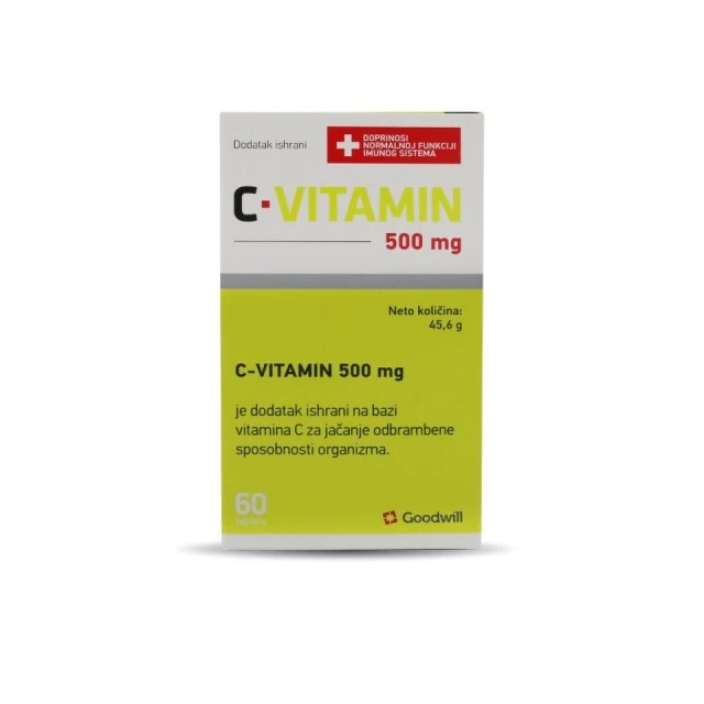 VITAMIN C 500 MG 60 TABLETA
