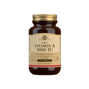 SOLGAR DRY VITAMIN A 5000 IJ 100 TABLETA