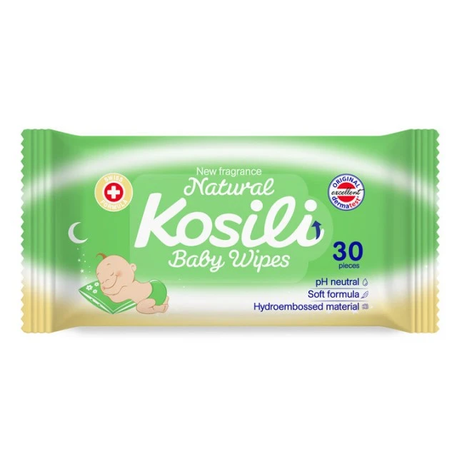 KOSILI VLAŽNE MARAMICE 30 KOMADA  ALL NATURAL