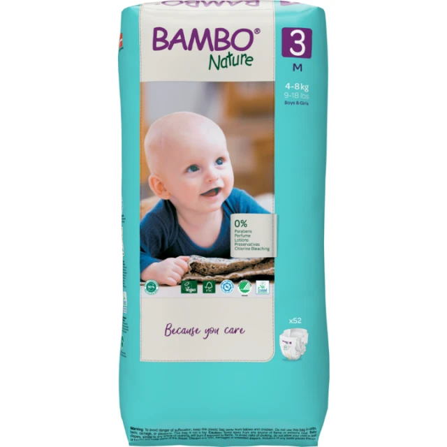 BAMBO NATURE ECO - FRIENDLY 3 PELENE A 52, 4 - 8 kg