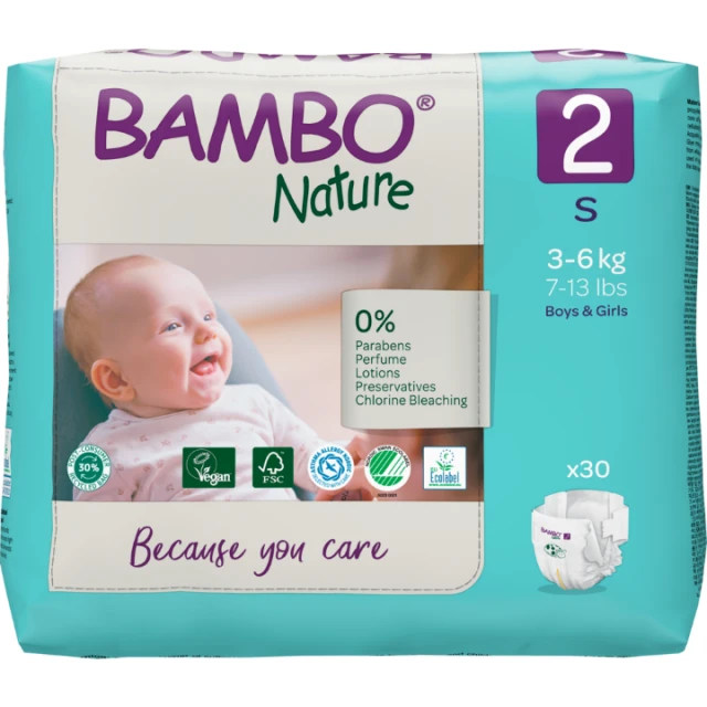 BAMBO NATURE ECO - FRIENDLY 2 PELENE A 30, 3 - 6 kg