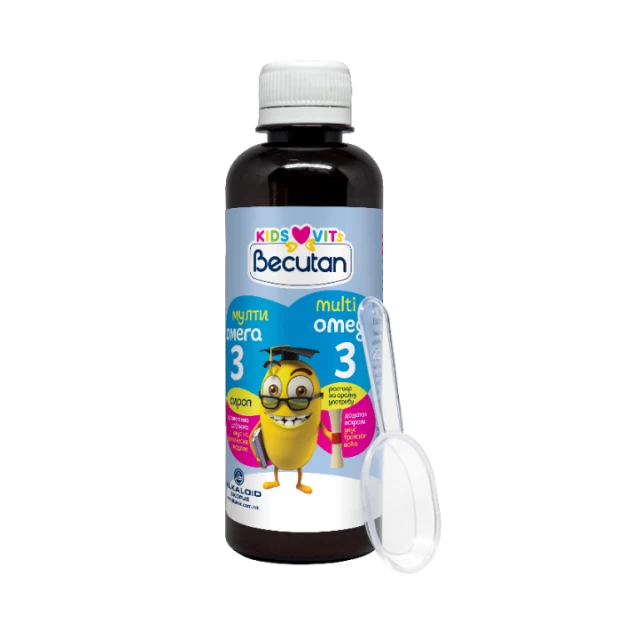 BECUTAN KIDS VITS MULTI OMEGA 3 SIRUP 250ML