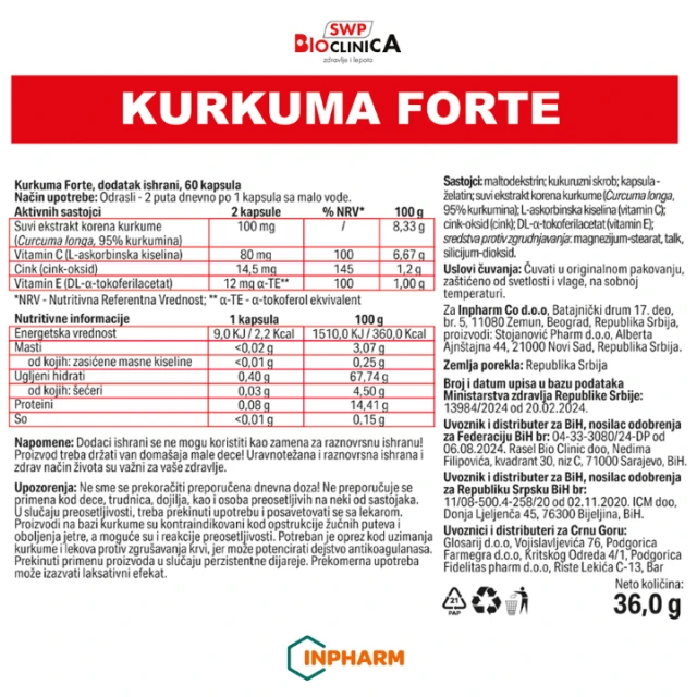 KURKUMA FORTE KAPSULE A60