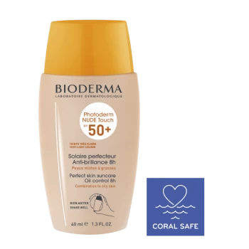 BIODERMA PHOTODERM NUDE TOUCH VERY LIGHT COLOUR SPF50+ 40 ML