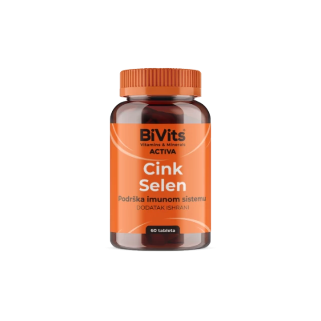 BIVITS ACTIVA CINK-SELEN TABLETE A60