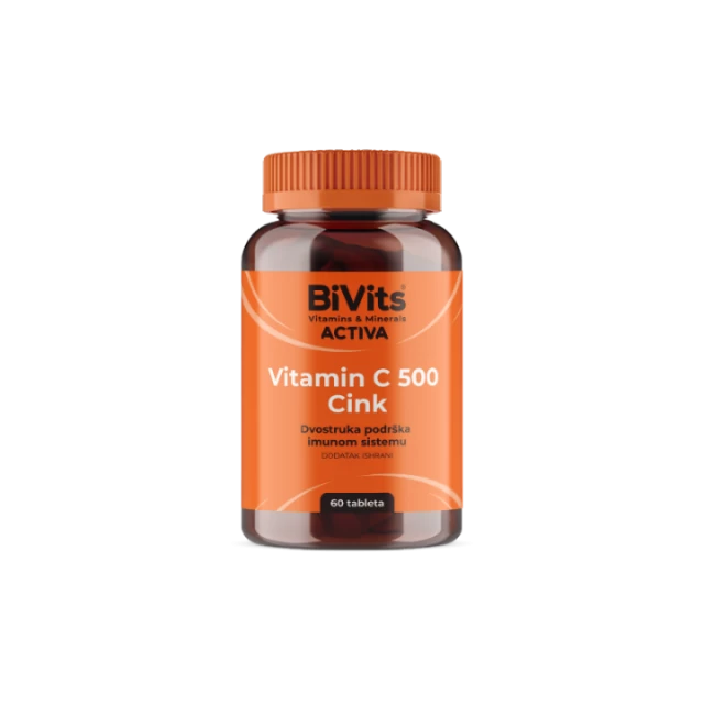 BIVITS ACTIVA VITAMIN C 500 + CINK TABLETE A60