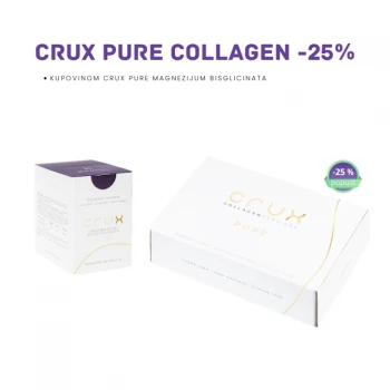 CRUX PURE MAGNEZIJUM BISGLICINAT 30 KESICA + COLLAGEN PEPTIDES 30 KESICA