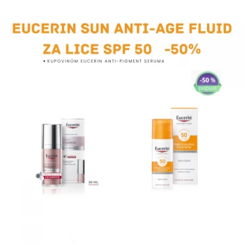EUCERIN ANTI-PIGMENT SERUM 30 ML + EUCERIN SUN ANTI-AGE FLUID ZA LICE SPF 50 50 ML