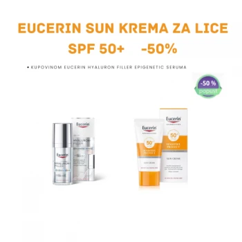 EUCERIN HYALURON FILLER EPIGENETIC SERUM 30 ML + EUCERIN SUN KREMA ZA LICE SPF 50+ 50 ML