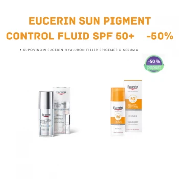 EUCERIN HYALURON FILLER EPIGENETIC SERUM 30 ML + EUCERIN SUN PIGMENT CONTROL FLUID ZA ZAŠTITU OD SUNCA SPF 50+ 50 ML