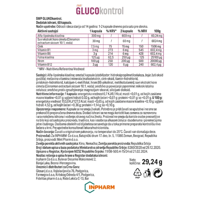 GLUCOKONTROL KAPSULE A60
