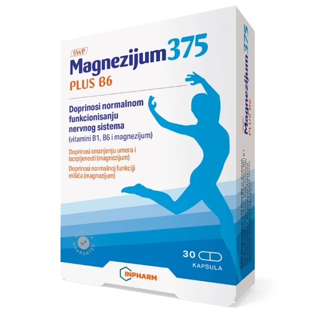 MAGNEZIJUM 375 PLUS B6 KAPSULE A 30