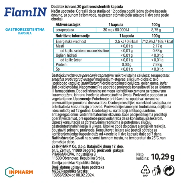 FLAMIN 60000IU CPS A30
