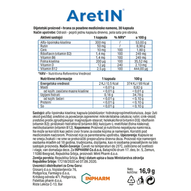 ARETIN KAPSULE A 30