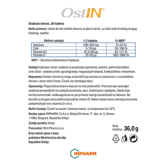 OSTIN TABLETE A30