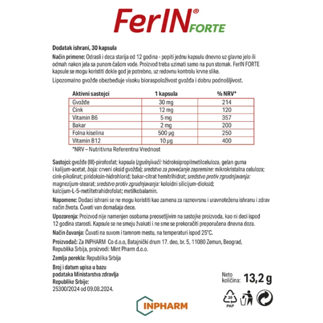 FERIN FORTE KAPSULE A30