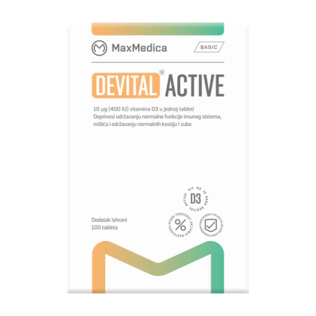 MAXMED DEVITAL ACTIVE 400IJ TBL A100