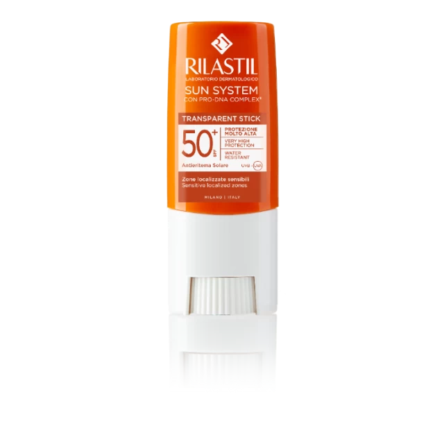 RILASTIL SUN SYSTEM TRANSPARENTNI STIK ZA ZAŠTITU KOŽE OD SUNCA SPF 50+ 8,5ML