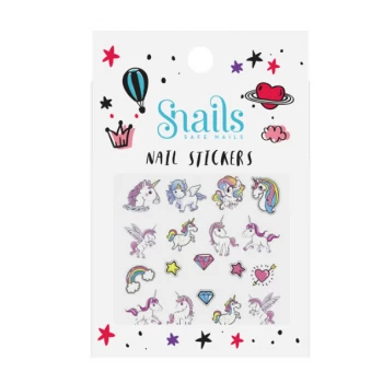SNAILS STIKERI ZA NOKTE UNICORN RAINBOW