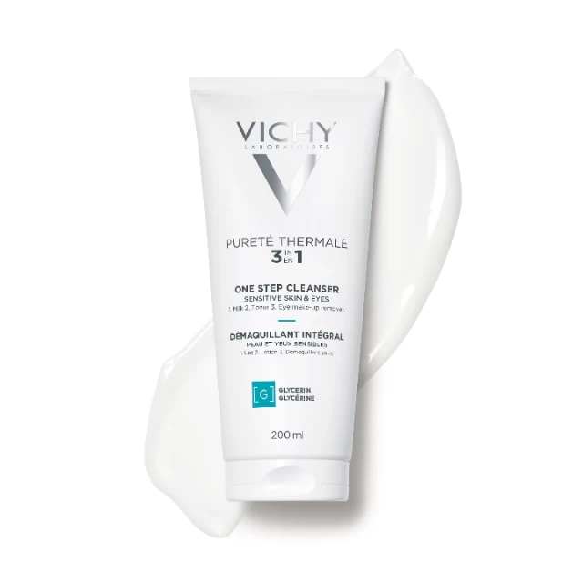 VICHY PURETE THERMALE 3U1 MLEKO ZA ČIŠĆENJE OSETLJIVE KOŽE LICA, TONIK, UKLANJANJE ŠMINKE SA OČIJU 200ML