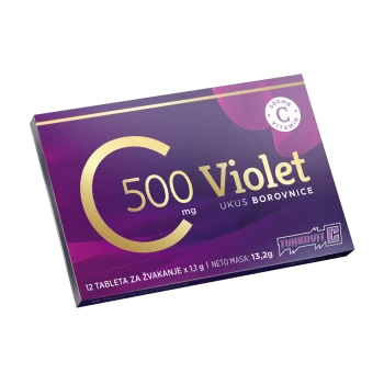 TURBOVIT C 500 VIOLET TBL ZA ŽVAKANJE A12